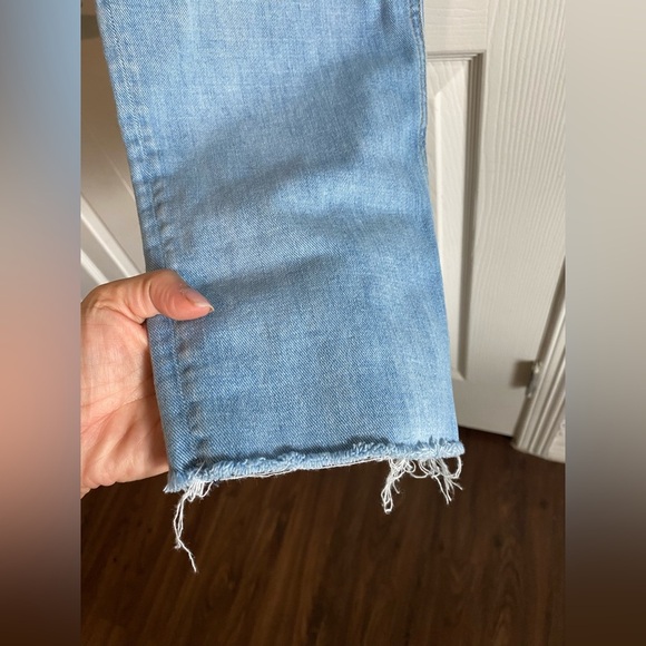 RAG & BONE DRE Low-Rise Slim Boyfriend Denim Blue Jeans in Tulip - Raw Hem - 28 - Picture 10 of 14